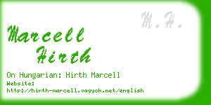 marcell hirth business card